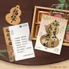 Cartão de Saudação Chinês de Alta Qualidade para o Festival do Meio Outono, Decoração de Caixa de Presente de Negócios de Alta Qualidade, Design e Impressão de Cartão de Bênção
