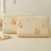 Fundas de Almohada de Terciopelo de Leche y Látex, un Par de Fundas de Almohada para Niños 30X50, Funda Interior para Núcleo de Almohada de Memoria, Moderno y Sencillo