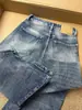 Jeans de Pierna Ancha Curva Retro Americano Lavado High Street para Mujer Otoño Junta de Bambú Sueltos Adelgazantes Versátiles Pantalones de Pierna Ancha de Longitud Completa