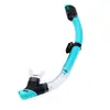 Respirador profesional de buceo transfronterizo con boquilla de silicona líquida, respirador submarino, snorkel de buceo para niños, tipo totalmente seco
