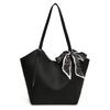 Bolsa tote feminina estilo coreano, retrô, elegante, simples, grande capacidade, para deslocamento diário, bolsa de ombro de alta qualidade