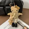 Suéter Original de Peluche de Gatito para Otoño e Invierno Colgante de Muñeca Kt de Piernas Largas Llavero Versátil Lindo Joyería para Colgar