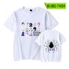 Nueva camiseta periférica Hunter Sizzo de tiempo completo, tendencia urbana, camiseta de verano de cuello redondo y manga corta, estilo holgado para parejas.