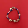 Collar Tejido Pulsera Colgante de Cristal de Hielo con Forma Diseño de Nicho Moda Estilo Bohemio Cadena de Clavícula en Capas para Mujer