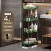 Novo Carrinho de Chão Porta-objetos Doméstico Multifuncional Porta-armazenamento de Mesa Cozinha Banheiro Rack Transparente