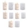 Molde de Pegamento de Cristal DIY Panal Cilíndrico Relieve Vela Aromaterapia Jabón Yeso Decoración del Hogar Molde de Silicona