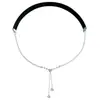 Joyería Transfronteriza Europea y Americana Cadena de Muslo Sexy de Playa con Borlas de Pedrería Anillo de Pierna de Chica Popular Elegante Accesorio para el Pie Tobillera