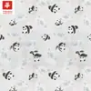 Tela Estampada de Algodón Tencel, Bambú Elegante, Panda, Mariposa Ropa para Niños Vestido, Camisa, Tela para Ropa a Prueba de Mosquitos y Protección Solar