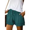 Amazon WISH shorts casuais largos e soltos verão 2021 novos shorts de cintura alta elásticos com cadarço europeus e americanos