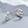 Brincos assimétricos torcidos em prata de lei 925 para mulheres 2022 novo design de nicho senso de ear ring personalidade temperamento joia de ouvido