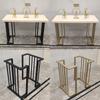 Hecho de Hierro Pintura Horneada Patas de Mesa Pies de Mesa Metálicos Soporte para Patas de Mesa de Comedor Pies de Mesa de Comedor Estante de Hierro Estante para Mesa de Oficina y Conferencias