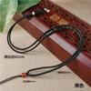 Cordón colgante de cuentas de ágata roja tejido a mano, longitud ajustable, adecuado para colgantes de jade y piedras preciosas