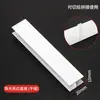Zoclo de Gabinete de Aleación de Aluminio con Luz LED de Ambiente Luminoso Negro Zoclo de Esquina con Tira de Luz Línea de Base Envolvente