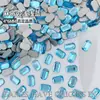 4*6mm Fundo Plano Mahjong Famoso na Internet Série Deslumbrante Vidro de Cristal Irregular Pedras Strass para Unhas Decorações de Unhas Usáveis Atacado