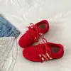 Zapatos de Carreras Grises Populares para Mujer 2026 Nuevos Otoñales Suela Fina Retro Casuales Tenis al por Mayor