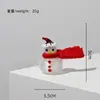Enfeites de Árvore de Natal e Boneco de Neve de Vidro Artesanal Zibo, Presentes Criativos de Natal para Decoração de Carro e Mesa de Escritório