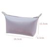 Nueva Bolsa Dumpling de PU, Bolsa de Cosméticos de Viaje Simple y a la Moda, Color Puro Gran Capacidad Portátil Impermeable Bolsa de Cosméticos para Artículos de Aseo