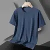 Camiseta Masculina de Verão de Manga Curta para Comércio Exterior Transfronteiriço Tamanho Grande Juvenil Pulôver Fina Solta Meia Manga Gola Redonda Camiseta Básica