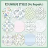 Bestseller transfronteiriço: 13 folhas de papel de fundo para álbum de fotos de scrapbook floral, papel material para fazer diário, novo produto 2026
