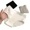 Ropa interior nueva para niña algodón puro Ropa interior de mujer de talle medio color liso Calzoncillos para estudiantes de secundaria transpirable ropa interior para mujer