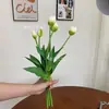 Buquê Simulando Tulipas de Plástico Macio, Sensação de Alto Padrão, Decoração Lavável para Casa, Buquê para Arranjo de Flores na Sala de Estar
