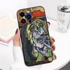 Funda para teléfono móvil con dibujos abstractos empalmados para iPhone 15.