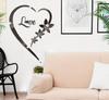Amor Pegatinas de pared de espejo para el Día de San Valentín Pegatinas decorativas de centro comercial SM231 acrílico Amor Pegatinas de pared de espejo con forma de corazón
