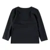 Camiseta Básica de Algodón de Manga Larga para Niños y Niñas, Top de Algodón Peinado de Color Puro, Nueva Camiseta Exterior