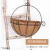 Simulação vaso cesta de flores triângulo tapeçaria ferro forjado rattan parede pendurado flor decoração interior cesta de pendurar flor triângulo cesta