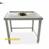 Camión de Recolección de Residuos de Acero Inoxidable, Comedor Comercial, Camión de Recolección de Comida para Restaurante, Camión de Recolección de Vajilla, Camión de Lodos, Mesa de Recolección de Residuos de Cocina