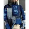 Novedades en la plataforma transfronteriza: Suéteres de cuello alto recomendados para mujer, estampado digital, serie personalizable