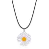 Collar de Margarita Relámpago Famoso de Internet Estilo Coreano Zhilong GD Sencillo Versátil Girasol Accesorios de Collar para Estudiantes