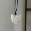 Collar Pulsera Máscara de Zorro Colgante Máscara de Zorro Estilo Chino Tejido Regalo Regalo Creativo Pareja Mejor Amigo Regalo