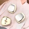 Estilo Chanel Estilo Retrô Geométrico Designer Metal Combinação Botão Terno Casaco Terno de Couro Botão de Alta Qualidade