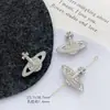 Collar de Aleación de Planeta con Incrustaciones de Circonita Saturno de Lujo de Gama Alta Joyería DIY Accesorios Hechos a Mano Cuentas
