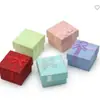 H003 Caja de Joyería Exquisita Estilo Coreano con Lazo para Pendientes, Artículos Populares de Alta Venta para Puestos Callejeros y Tiendas de Dólar, Venta al por Mayor a Precios Bajos