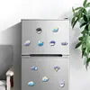 20 Piezas de Pegatinas Magnéticas Lindas de Nube de Dibujos Animados con Temática del Clima Decoración al por Mayor para Refrigerador Tablero Perforado Pegatinas Magnéticas Suaves para Manualidades