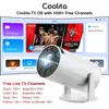 Sistema de Projetor Cilindro de Comércio Exterior Popular Transfronteiriço Coolita Bluetooth 5g Banda Dupla Suporta Projeção Portátil e Espelhamento de Tela