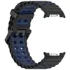 Venta al por mayor de fábrica Adecuado para Samsung Galaxy Watch8/Watch8Classic Correa de silicona bicolor marina