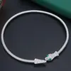 Nova Pulseira Cobra Estilo Europeu e Americano Pulseira Gargantilha Nicho High-end Retro Colar Liga de Luxo Leve Pulseira de Diamante