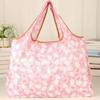 Bolsa de Compras Plegable para Supermercado Tela Floral Portátil Poliéster Bolsa de Almacenamiento Portátil Gran Capacidad Rectangular Engrosada Venta al por Mayor