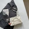 Bolsa de Ombro Plissada Estilo Ballet Nova Tendência com Laço Bolsa Transversal Casual com Corrente para Mulheres