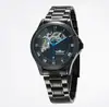 TWinner winner 8085 marca hueca automático mecánico para hombre banda de acero reloj de moda reloj mecánico