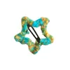 Pasador de Pelo Grande de Estrella de Cinco Puntas de Hilo de Color Mixto Pinza para el Cabello de Estrella Infantil Pinza Lateral Bb Pinza para Flequillo Femenino Accesorio para el Cabello Tocado para Niñas