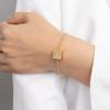 Saijia Clássico Arco do Triunfo Incrustado Zircônia Pingente Pulseira Cobre Banhado a Ouro Europeu e Americano Ins Nicho Luz Luxo Colar Quadrado