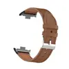 Adequado para Xiaomi 8Pro/9Pro Redmi Watch 4/5/6 Conector de Metal + Pulseira de Couro Microfibra
