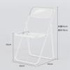 Cadeira de Maquiagem Transparente Acrílico Popular na Internet Estilo Ins Banqueta Encosto Simples Doméstica Cadeira de Jantar Loja de Roupas Cadeira Dobrável