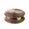 Arranhador para gatos Magic Organ, brinquedo dobrável para gatos com sino, garra de auto-alívio para moer gatos, papel ondulado, ninho para gatos resistente a arranhões