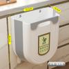 Lixeira da cozinha pendurada doméstica Classificação de resíduos de cozinha dobrável armário porta parede pendurada vaso sanitário armazenamento cesto de papel