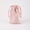 Bolsas de terciopelo con cordón en stock al por mayor, Bolsas de terciopelo con cordón para empaque de joyería, Bolsas de terciopelo de almacenamiento a prueba de polvo para accesorios
